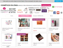 Tablet Screenshot of cosmeticosenlinea.com